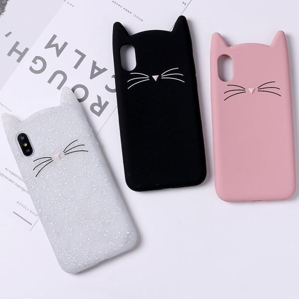 Soft Cat Phone Case for iPhone