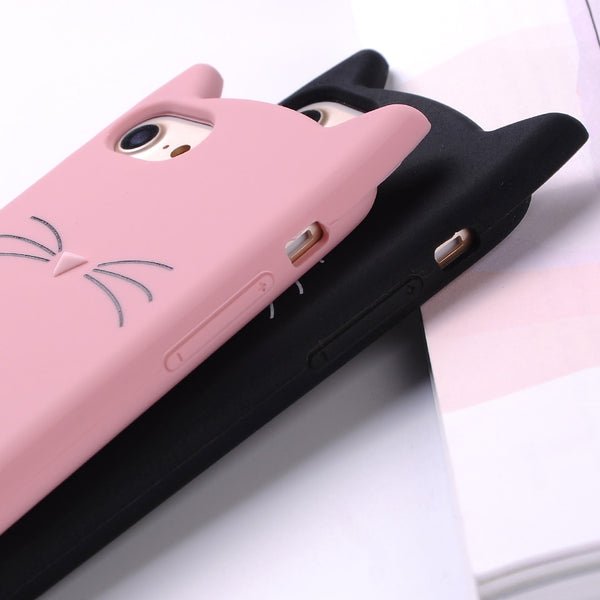 Soft Cat Phone Case for iPhone