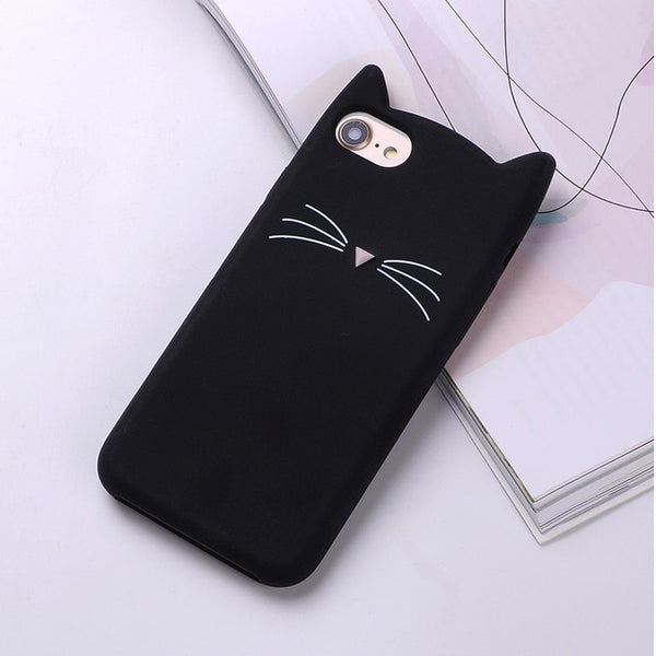 Soft Cat Phone Case for iPhone