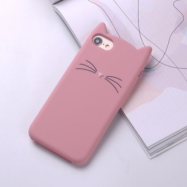 Soft Cat Phone Case for iPhone
