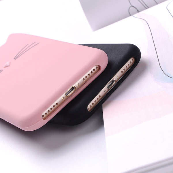 Soft Cat Phone Case for iPhone