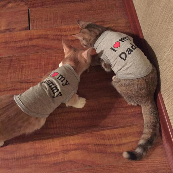 Love Mommy/Daddy Shirt - Cat Roar Store
