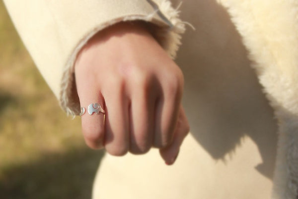 925 Sterling Silver Elephant Ring - Cat Roar Store