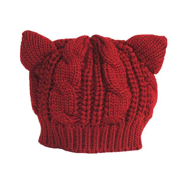 Cat Ear Knitted Beanie Hat - Cat Roar Store
