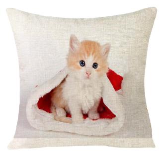 Christmas Cat Pillow Case Cover - Cat Roar Store