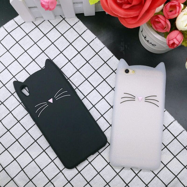 Cute Cat Soft Phone Case For Huawei