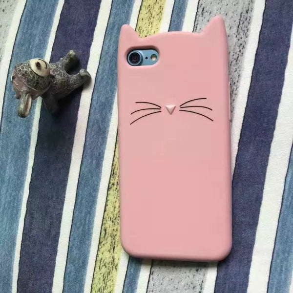 Cute Cat Soft Phone Case For Huawei
